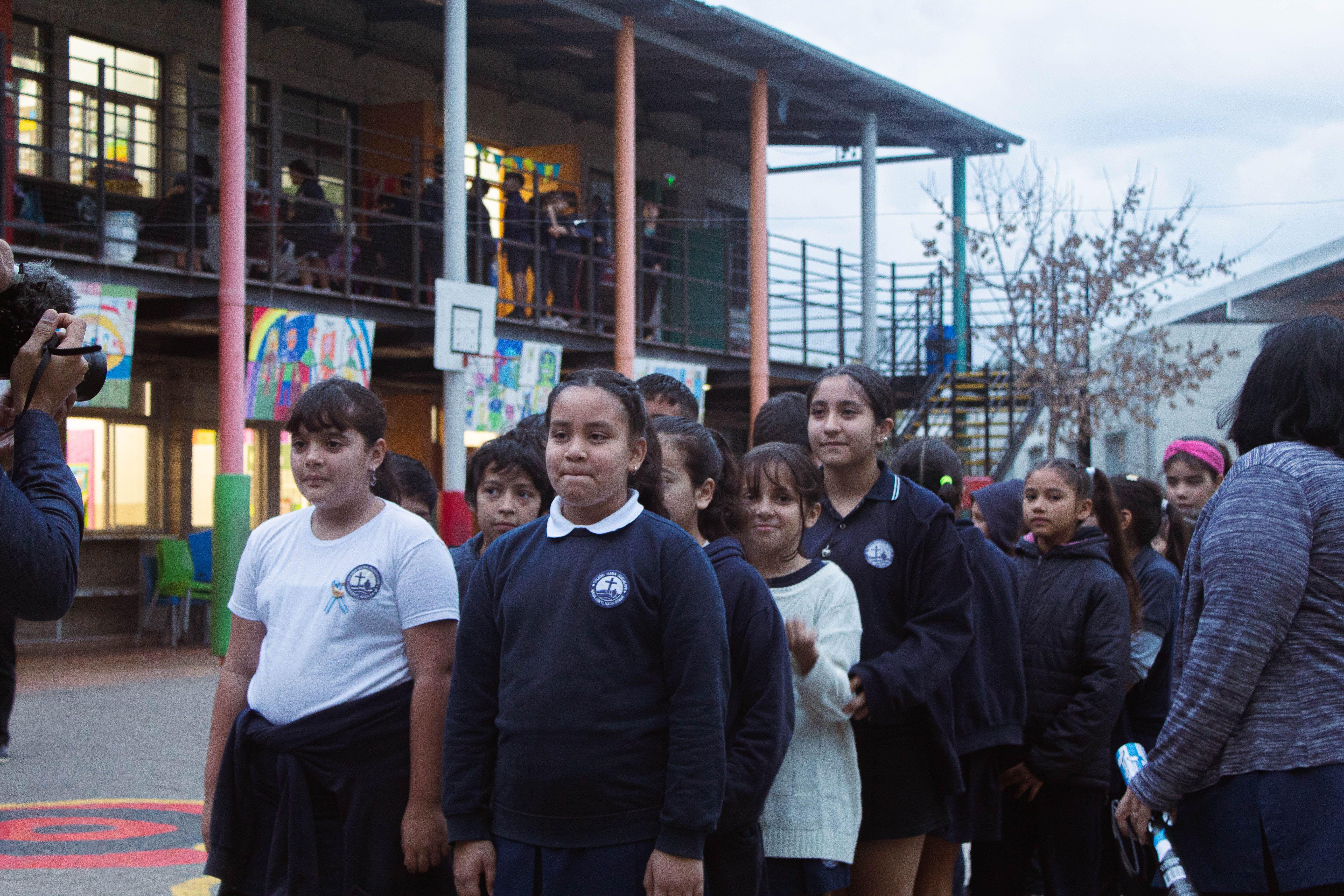 Alumnos del colegio María de Guadalupe