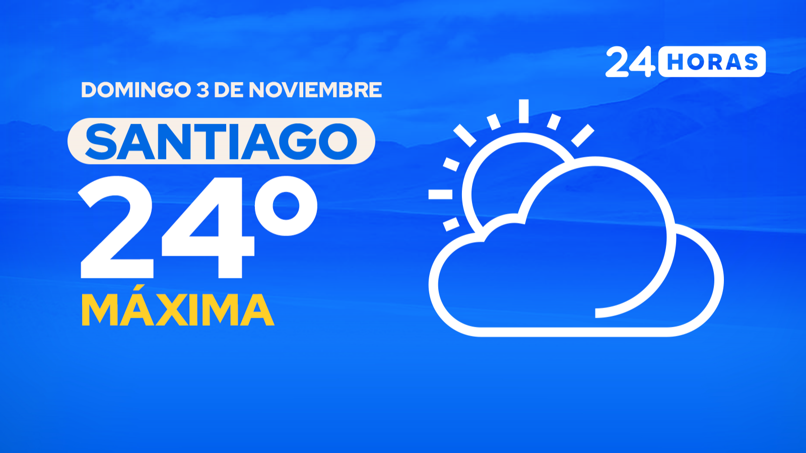 El tiempo en Santiago: domingo 3 de noviembre de 2024