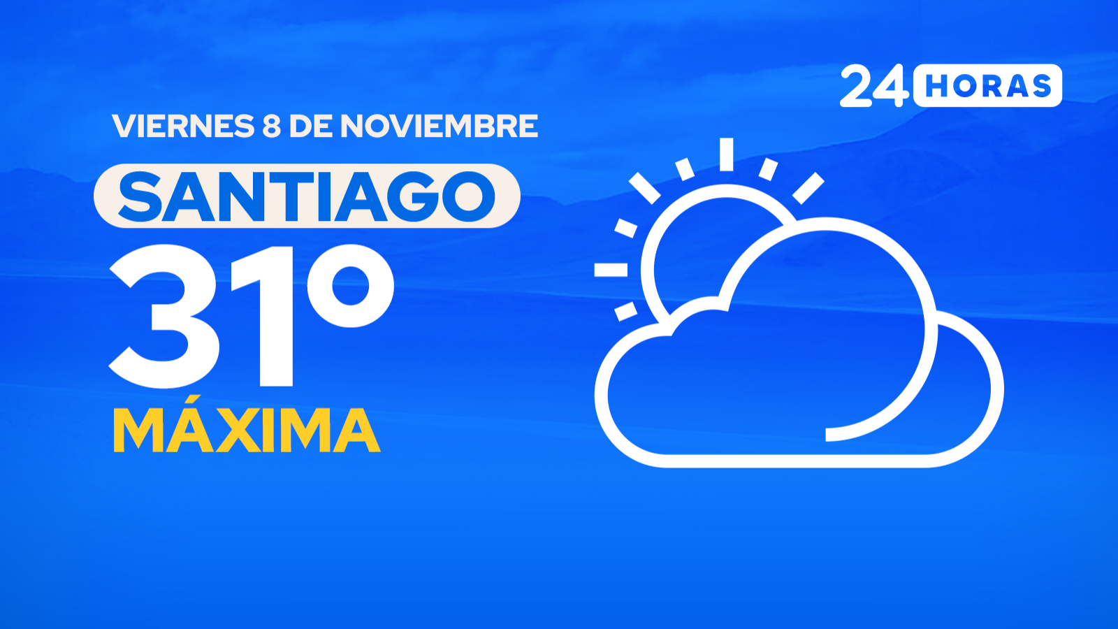 El tiempo en Santiago: viernes 8 de noviembre de 2024