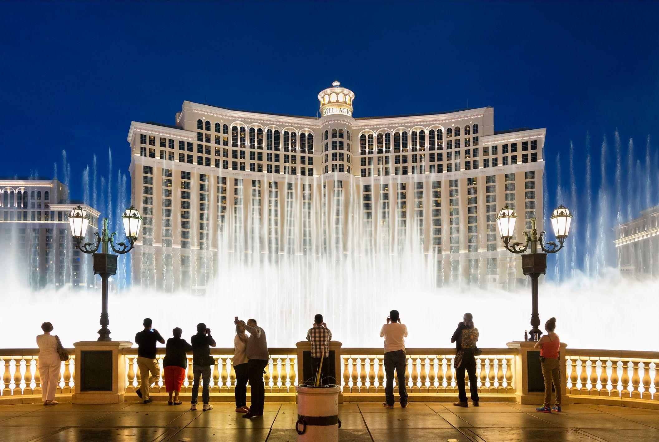 La fuente del hotel Bellagio