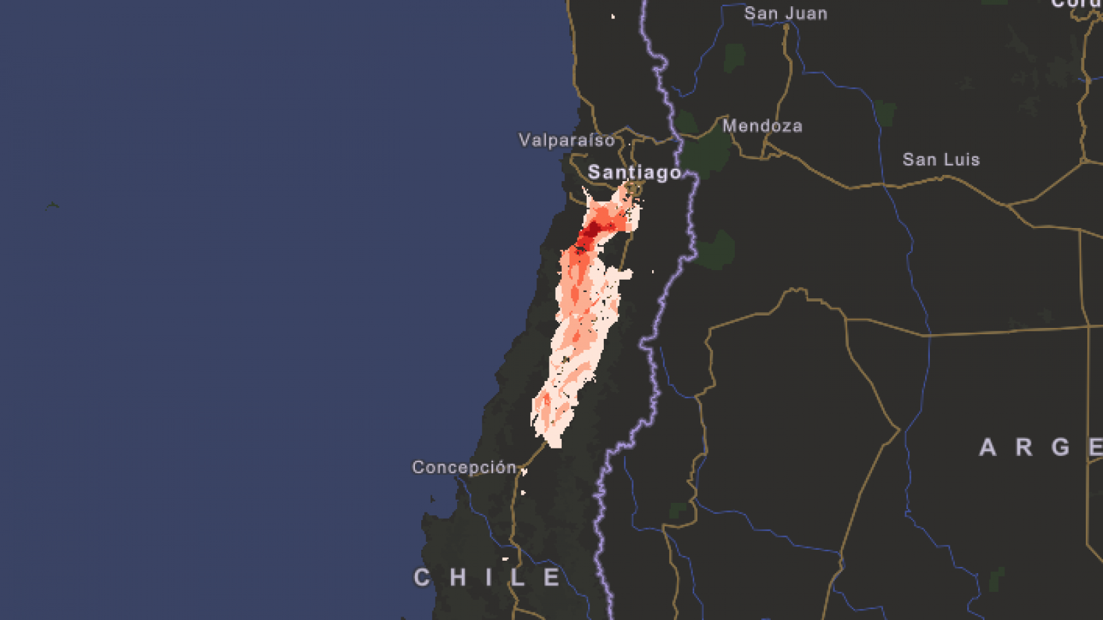 Mapa de incendios