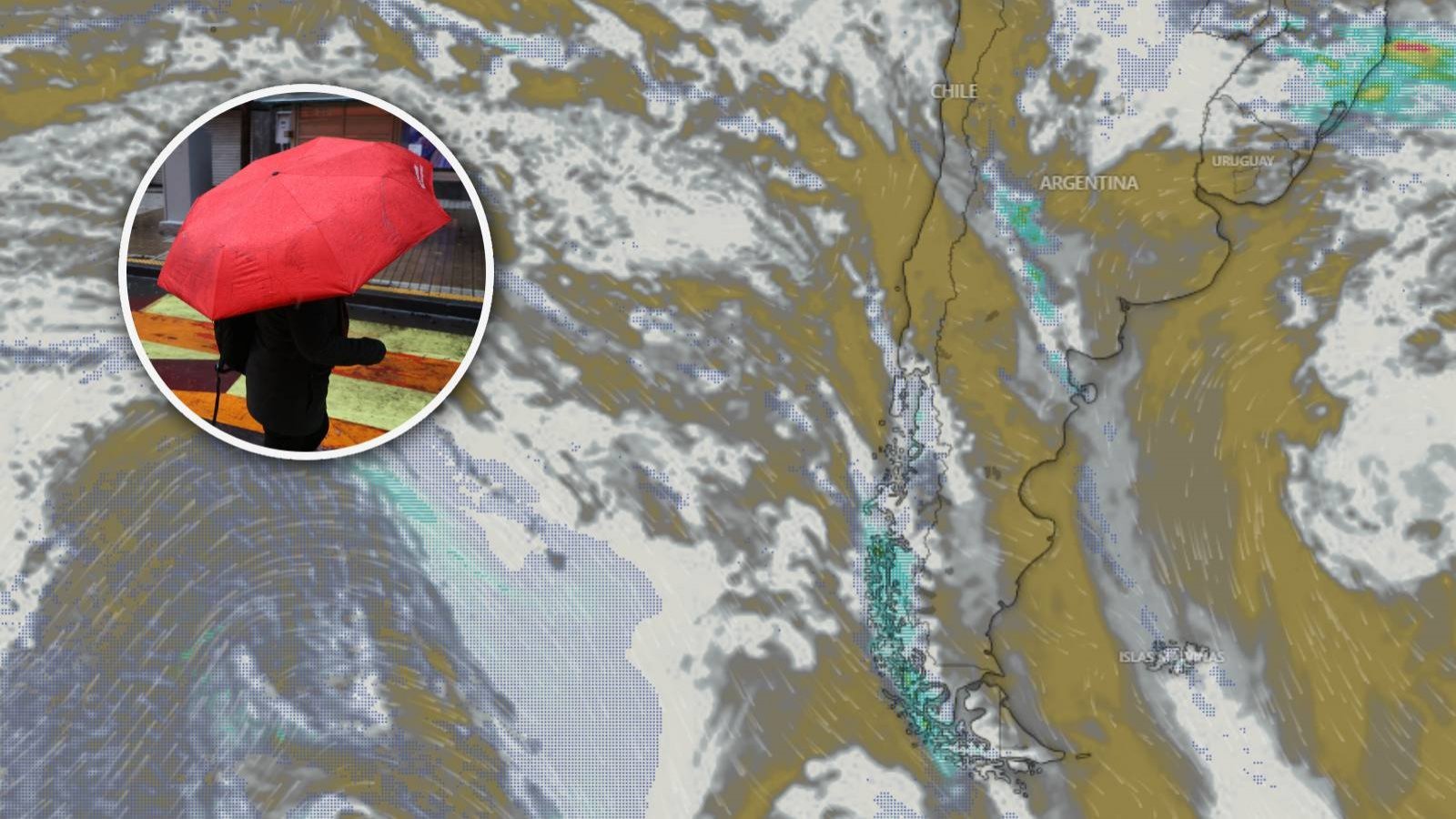 Sistema frontal llega a Chile