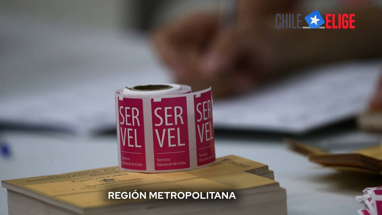 Resultados segunda vuelta gobernadores en la región Metropolitana