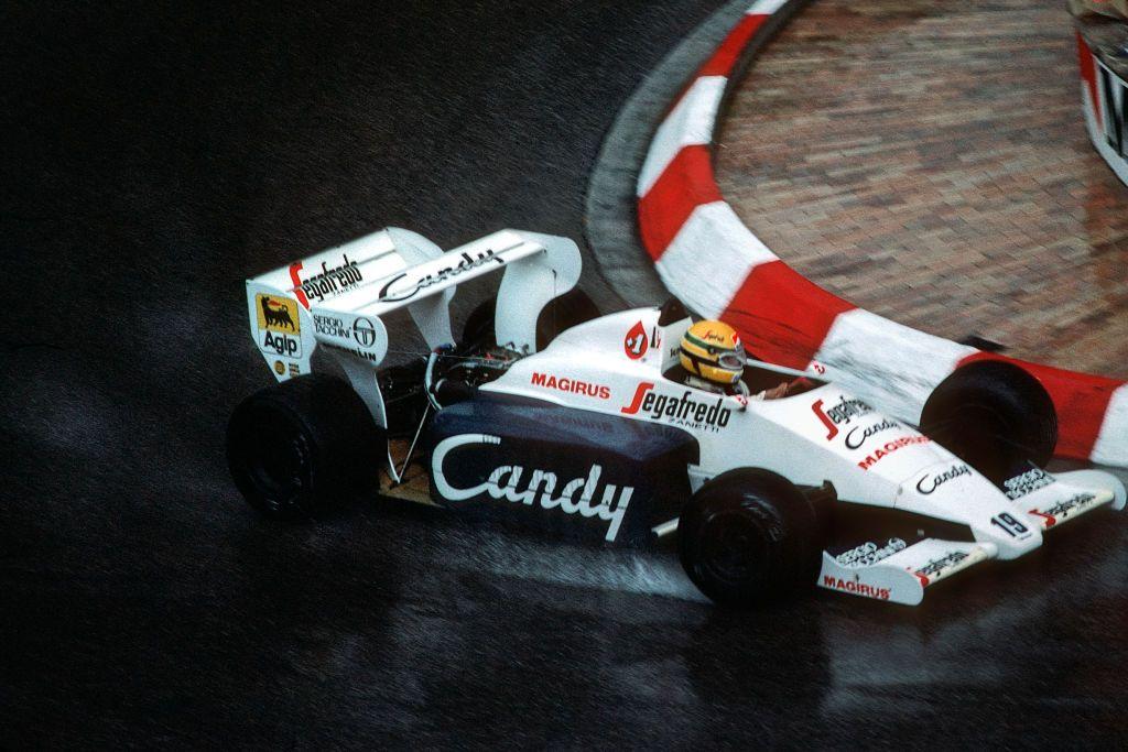 Senna con su Toleman en Mónaco.