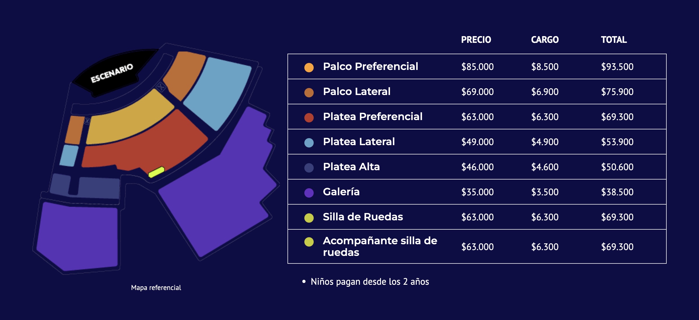 Precio de las entradas Festival de Olmué 2025