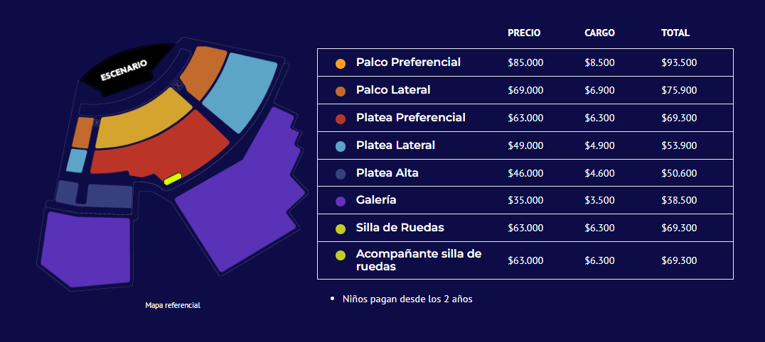 Precio entradas para el FEstival de Olmué 2025