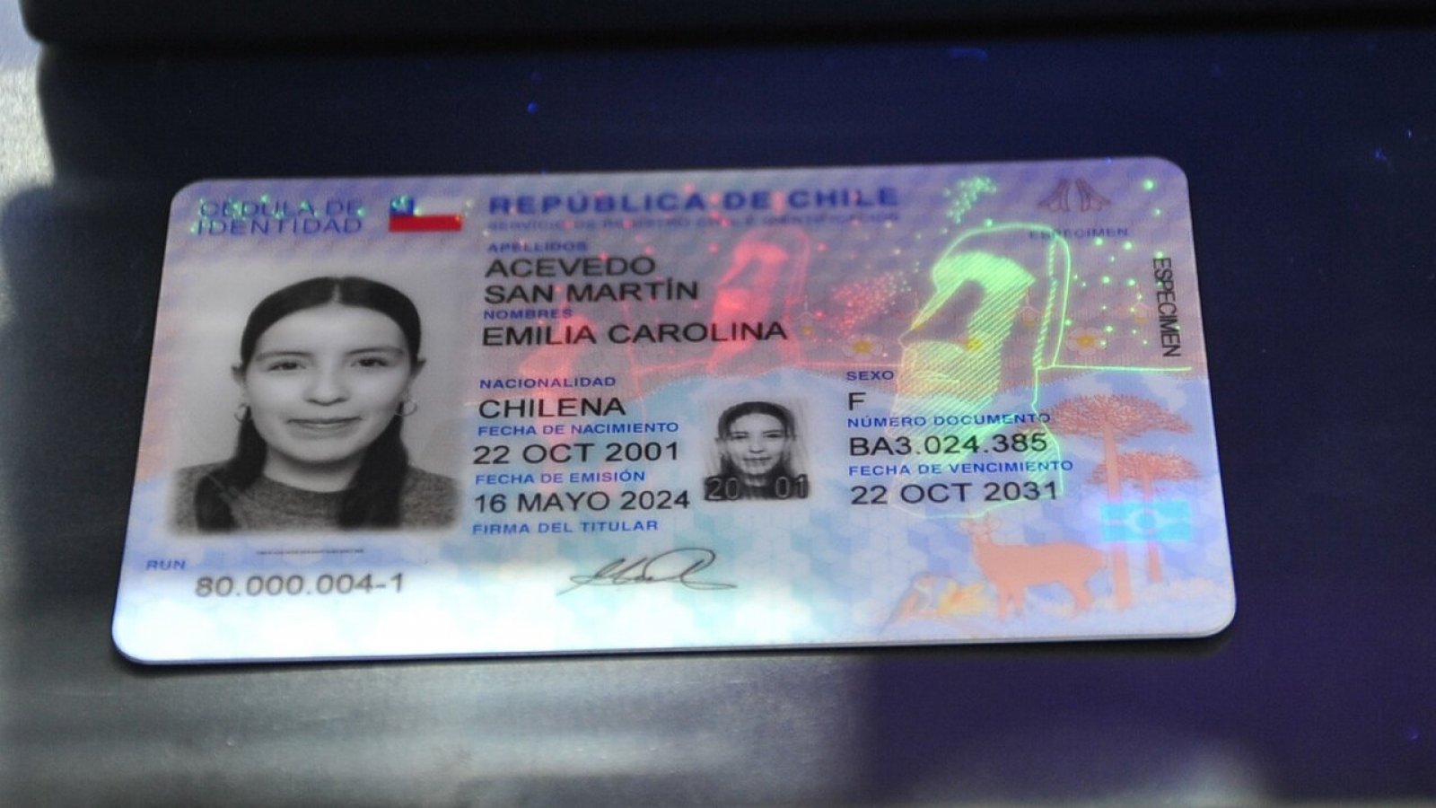 Nuevo carnet de identidad