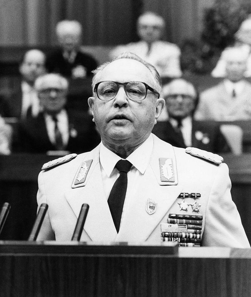 Erich Mielke, jefe de la Stasi. 