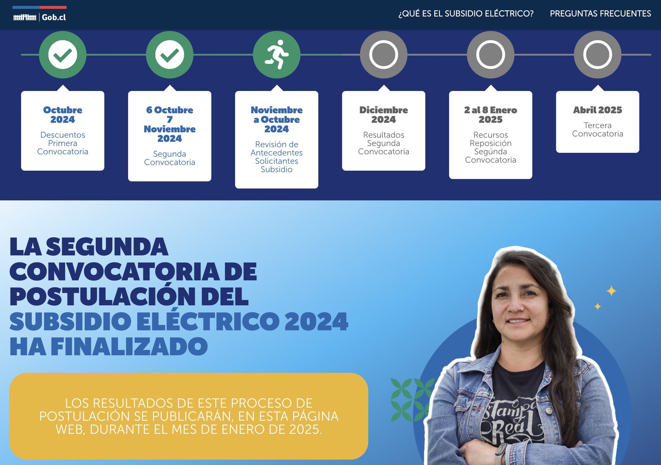 Subsidio Eléctrico resultados segunda convocatoria