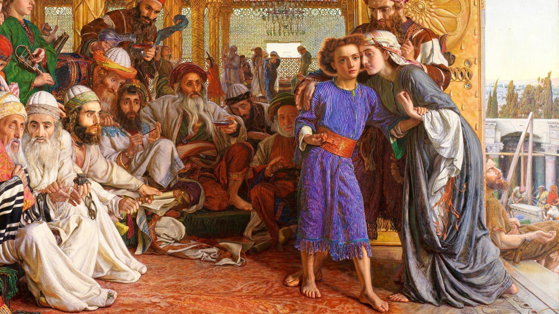 Obra de William Holman Hunt que muestra a Jesús cuando era niño. 