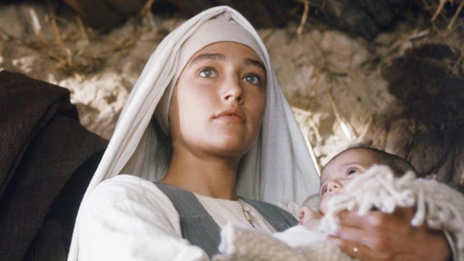 Olivia Hussey en su rol como María