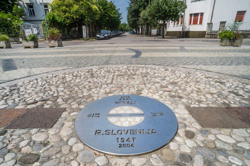 La frontera entre Italia y Eslovenia.