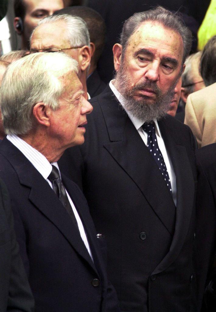 Jimmy Carter y Fidel Castro