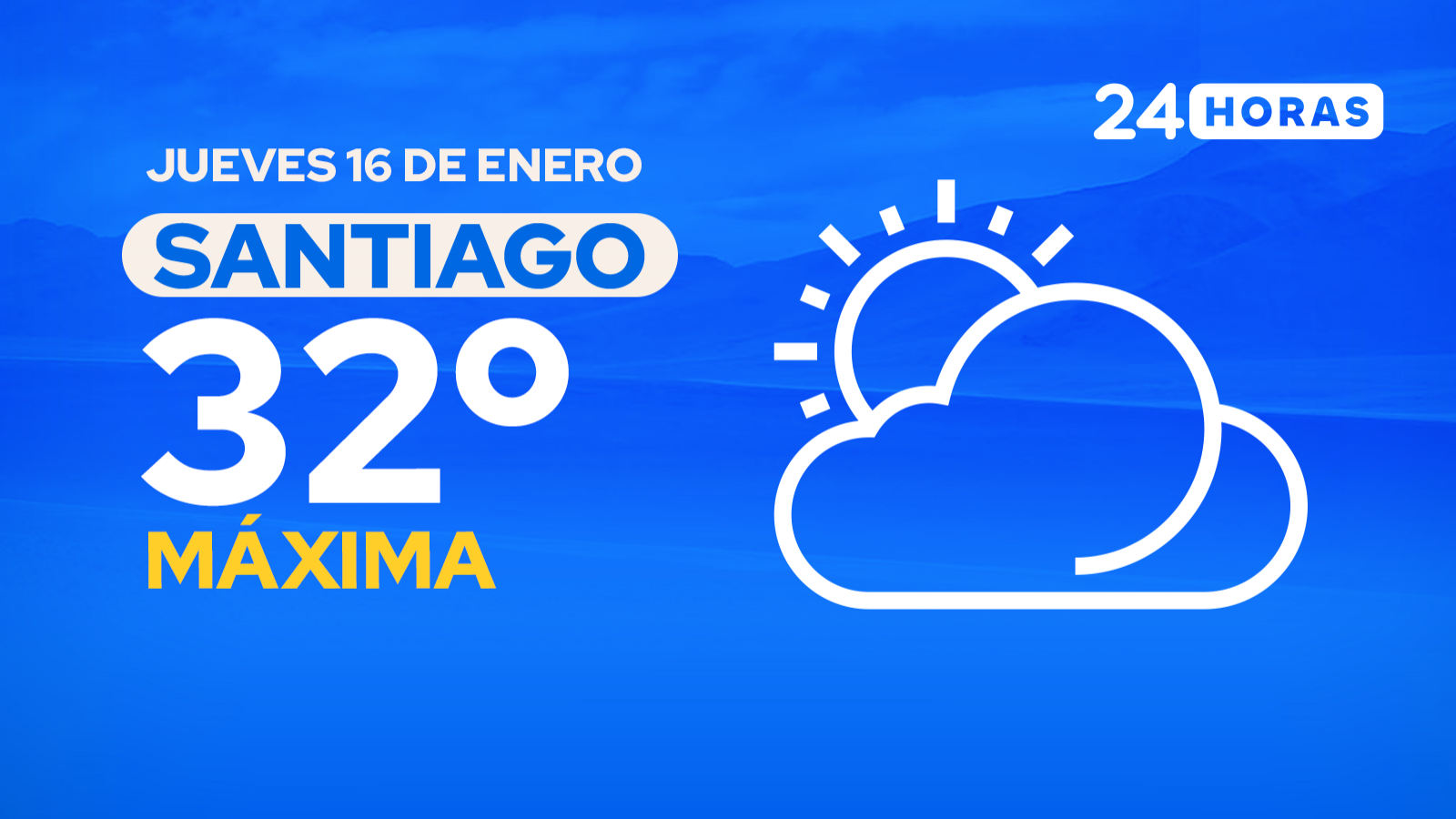 El tiempo en Santiago: jueves 16 de enero de 2025