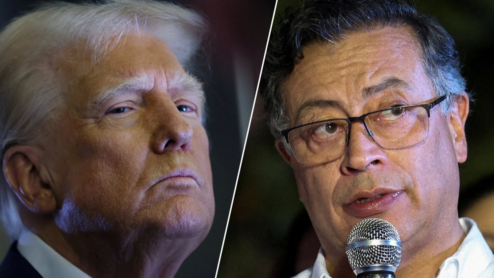 Gustavo Petro y Donald Trump