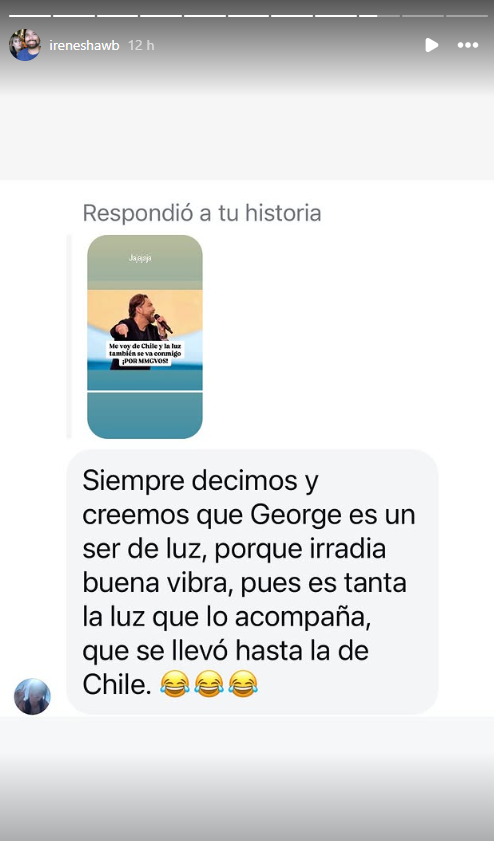 Madre de George Harris se burla del apagón en Chile