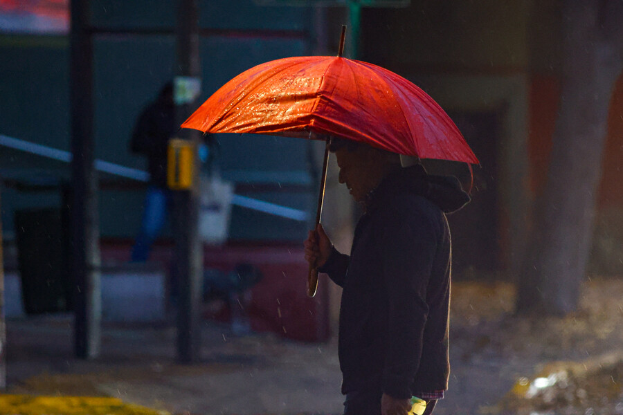 Lluvia en Santiago